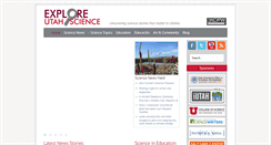 Desktop Screenshot of exploreutahscience.org