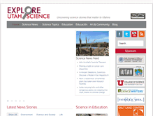Tablet Screenshot of exploreutahscience.org